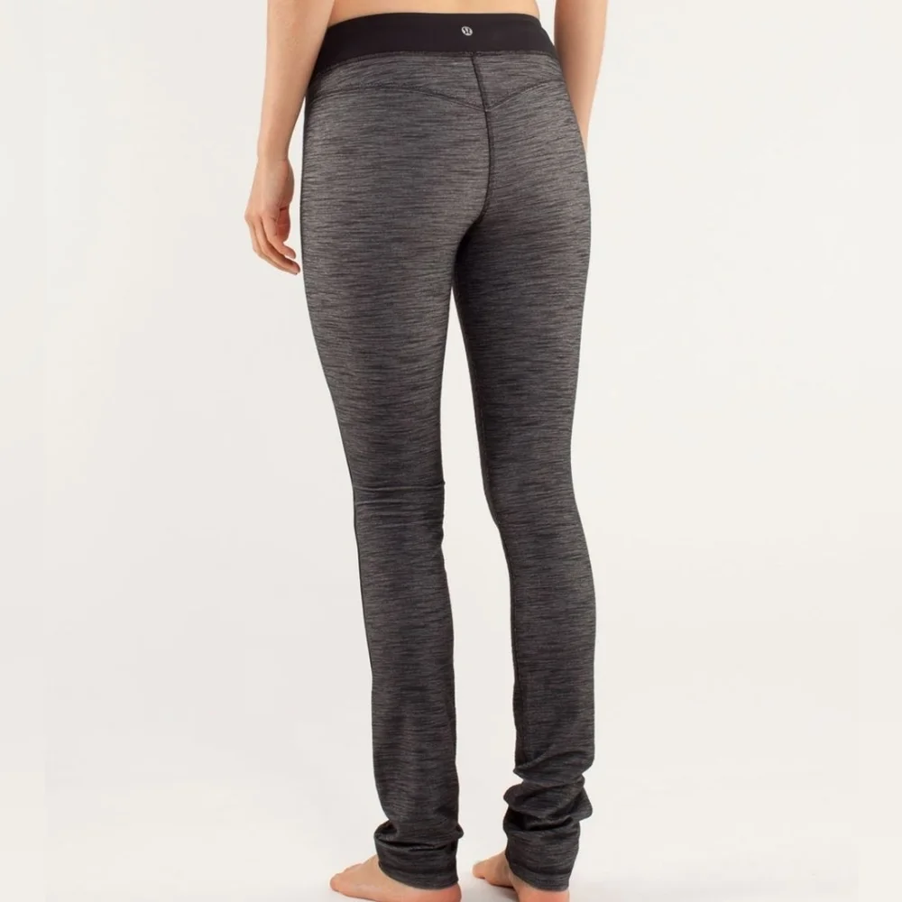 Lululemon Athletica Forme Pant Reversible Slub Denim Black Gray - Women's 4